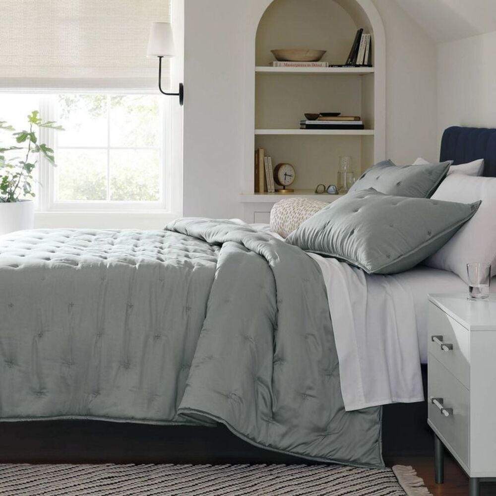 Threshold Mint Green Tufted Comforter Set Full/Queen - Picture 2 of 4